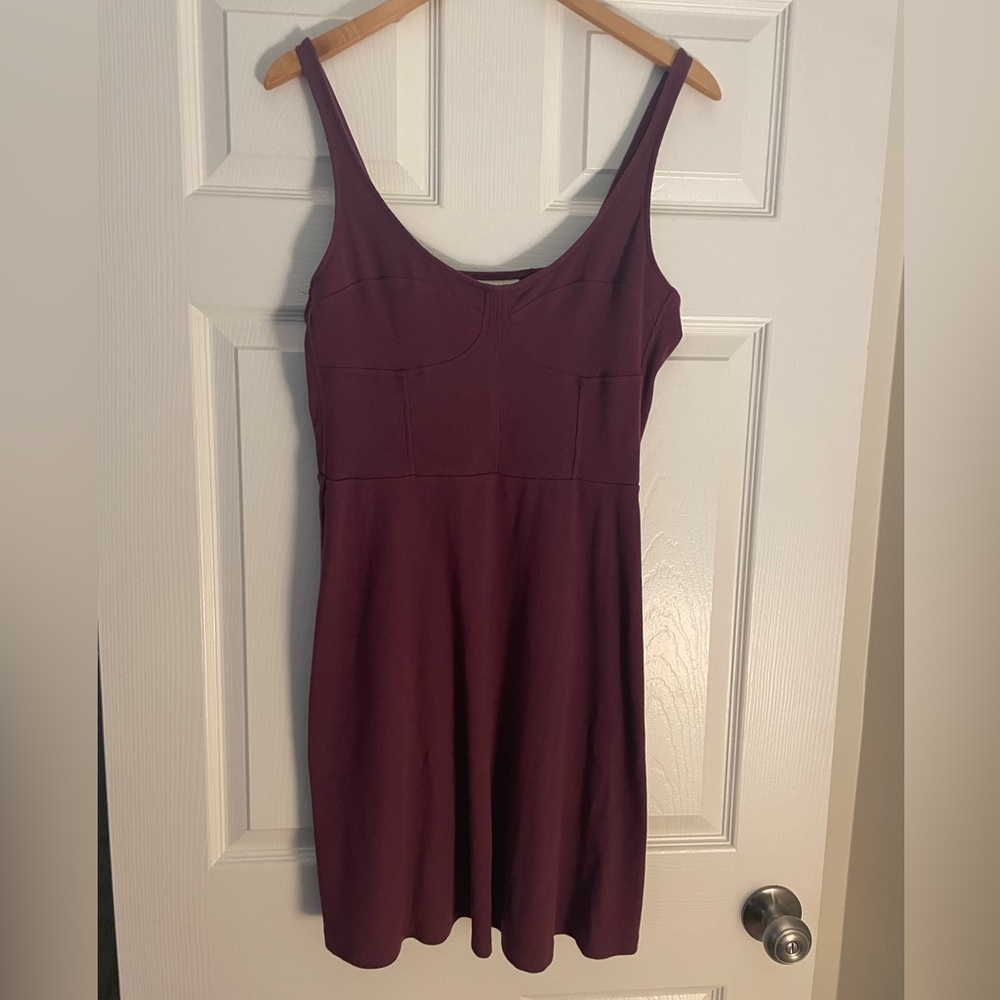 Burgundy Sleeveless Dress